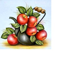 Оригинал схемы вышивки «чайник в яблоках» (№1865980)