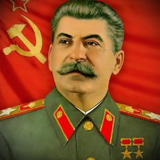 Схема вышивки «Сталин»