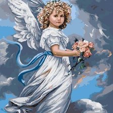Оригинал схемы вышивки «ангел хранитель» (№1894836)