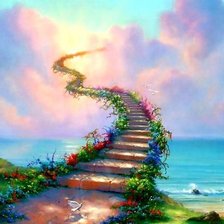 Схема вышивки «Лестница в небеса»