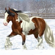 Оригинал схемы вышивки «Лошадь» (№1914870)
