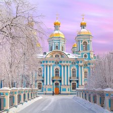 Схема вышивки «Никольский собор. Санкт-Петербур»