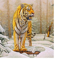 Оригинал схемы вышивки «Тигр» (№1915058)
