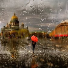 Схема вышивки «Дождливый Петербург»