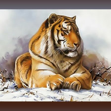 Схема вышивки «Величавый тигр»
