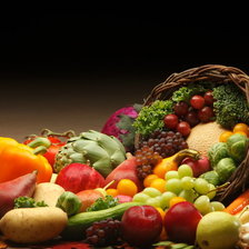 Схема вышивки «натюрморт с овощами и фруктами»