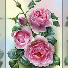 Оригинал схемы вышивки «Роса на розах.» (№1935690)