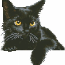 Схема вышивки «Черный кот3»