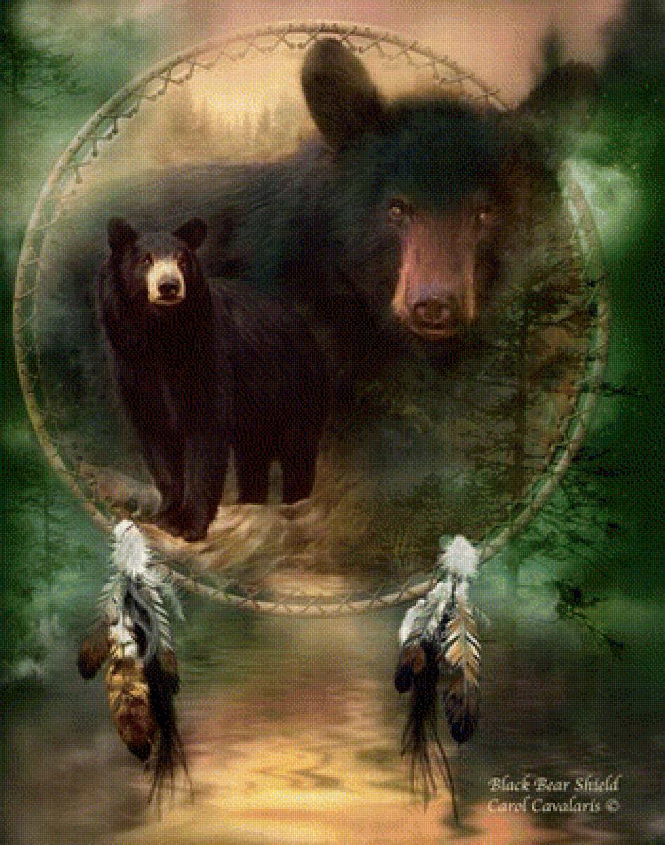 ловец снов "медведи" - ловец снов, медведи - предпросмотр