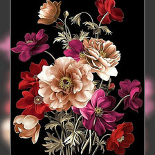 Оригинал схемы вышивки «Цветы.» (№1944154)