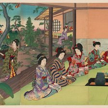 Оригинал схемы вышивки «Японская чайная церемония» (№1952452)