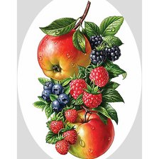 Оригинал схемы вышивки «Фрукты-ягоды.» (№1955420)