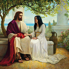 Схема вышивки «Иисус Христос и Мария Магдалена»