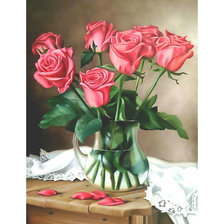 Оригинал схемы вышивки «Красные розы.» (№1963667)