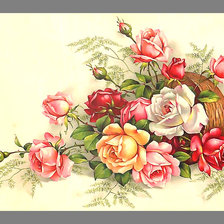 Оригинал схемы вышивки «Серия "Винтаж". Розы» (№1967611)
