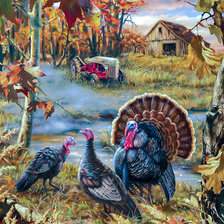 Схема вышивки «Turkey Ranch.»