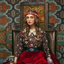 Схема вышивки «Византийская красавица»