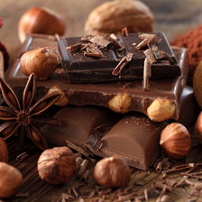 Схема вышивки «шоколад орехи»