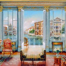 Схема вышивки «Venetian View.»