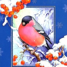 Оригинал схемы вышивки «новогодняя открытка» (№1999210)