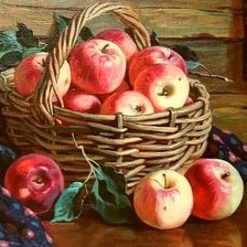 Оригинал схемы вышивки «Бабушкины яблоки» (№2001114)