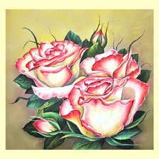 Оригинал схемы вышивки «Розы.» (№2002929)
