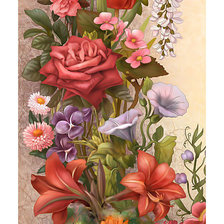 Оригинал схемы вышивки «Цветы.» (№2007307)