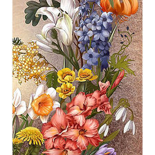 Оригинал схемы вышивки «Цветы.» (№2007308)
