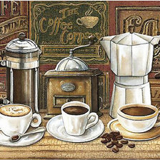 Оригинал схемы вышивки «Кофе» (№2010303)