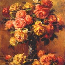 Схема вышивки «Roses in a Vase»