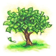 Схема вышивки «Дерево денег»