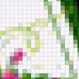 Предпросмотр схемы вышивки «Шаблон цветочный буквы А» (№2041099)