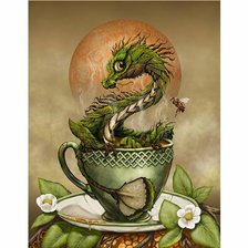 Оригинал схемы вышивки «Дракон Зеленого чая» (№2041881)