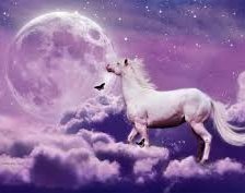Схема вышивки «Луна и белая лошадь»