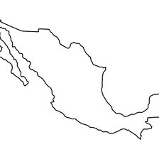 Схема вышивки «MAPA MEXICO»