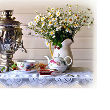 Схема вышивки «Чай с вареньем»