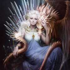 Схема вышивки «королева драконов»