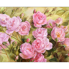 Оригинал схемы вышивки «Розовые розы.» (№2060301)