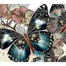 Оригинал схемы вышивки «Бабочки» (№2063448)