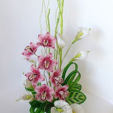 Схема вышивки «красавица орхидея»