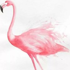 Схема вышивки «Фламинго диптих»