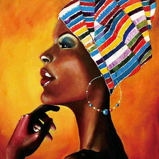 Оригинал схемы вышивки «Африканка» (№2071800)