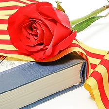 Схема вышивки «For Sant Jordi a Rose and a Book.»