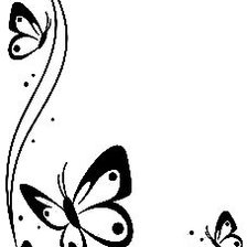 Схема вышивки «Уголок с бабочкой»