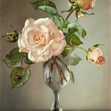 Оригинал схемы вышивки «Розы в бокале. Сесил Кеннеди» (№2085540)