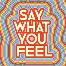 Схема вышивки «say what you feel»