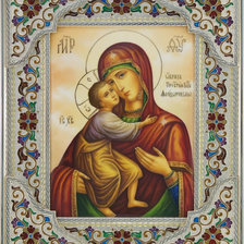 Оригинал схемы вышивки «Икона Божьей Матери Феодоровская» (№2097662)