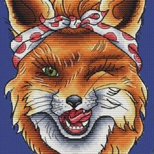Схема вышивки «Fox Лиса»