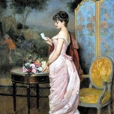 Девушка, читающая письмо. Ян Франс Верхас