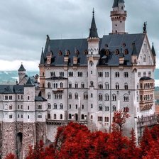 Схема вышивки «Замок Нойшванштайн в осень, Германия»